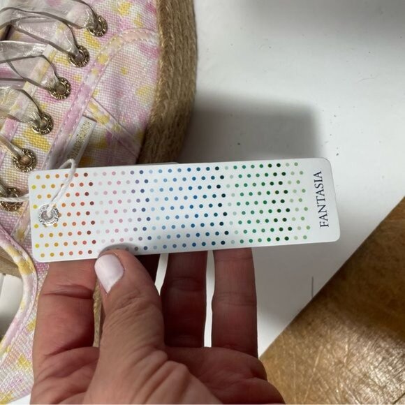 Superga X Love Shack Fancy Canvas Espadrille Platform Sneakers EU 39 US 8.5 NWT - Picture 12 of 13